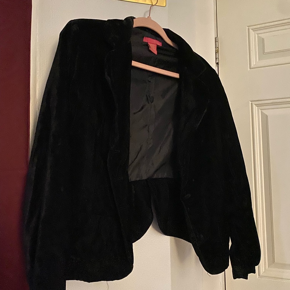 Women's Black Velvet Jacket